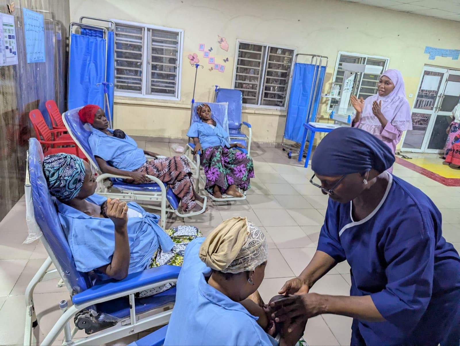 A kangaroo care ward in a Nigerian hospital